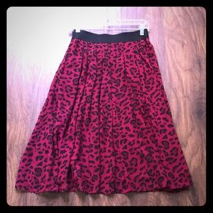 Animal print skirt